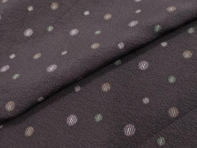 平和屋着物●上質な小紋 箔散らし文 正絹 逸品 DABI2398ud