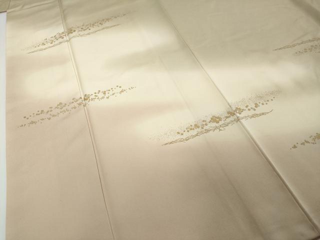 平和屋着物●訪問着 駒刺繍 箔散らし文 暈し染め 金銀彩 正絹 逸品 DABI2409ud