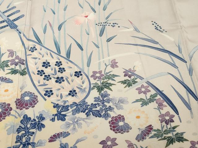 平和屋着物●豪華色留袖 友禅 作家物 楽器草花文 暈し染め 正絹 逸品 DABI2412ud
