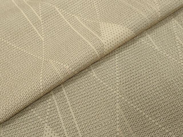 平和屋着物●本塩沢 110亀甲 菱文 正絹 逸品 DABI2422ud