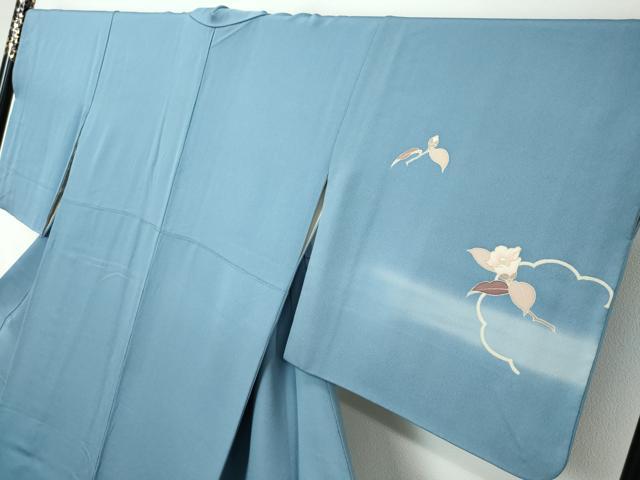 平和屋着物●訪問着 駒刺繍 雪輪草花文 暈し染め 金彩 鈴乃屋扱い 正絹 逸品 DABI2435ud