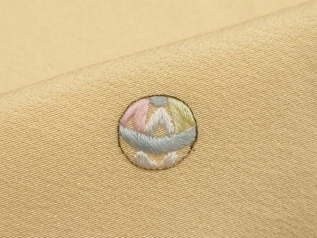 平和屋着物●上質な小紋 総刺繍 手毬文 正絹 逸品 DABI2436ud