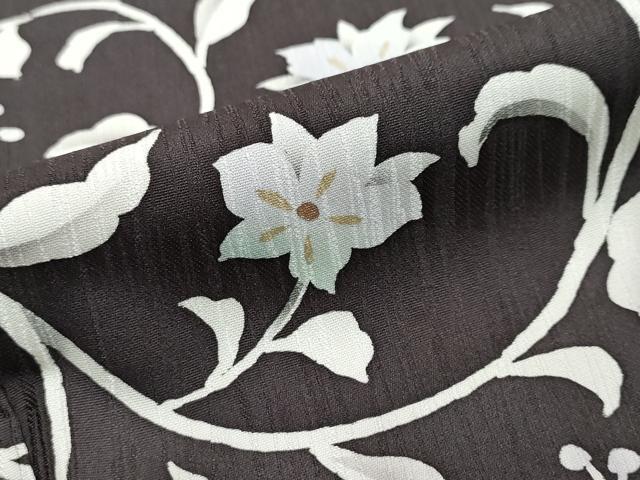 平和屋着物●華道家 假屋崎省吾プロデュース きものの世界 訪問着 更紗花唐草文 金彩 まるやま扱い 正絹 逸品 DABI2471ud