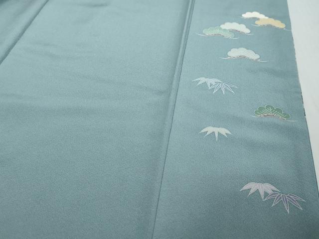 平和屋着物●訪問着 友禅 作家物 風景草花文 正絹 逸品 DABI2509ud