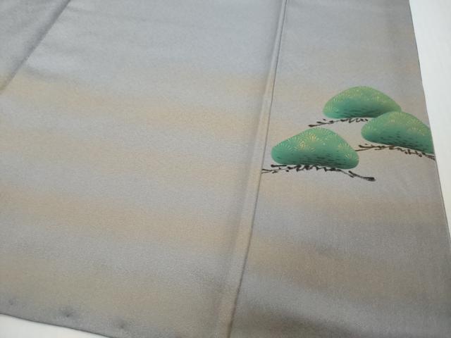 平和屋着物●染色作家 青木龍雲 色留訪問着 能 暈し染め 金彩 正絹 逸品 DABI2510ud