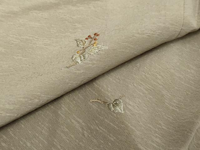 平和屋着物●染色作家 奥田祐斎 訪問着 刺繍 南天文 暈し染め 金糸 正絹 逸品 DABI2513ud