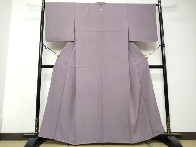 平和屋着物●上質な色無地 二藍色 正絹 逸品 未使用 DABI2518ud