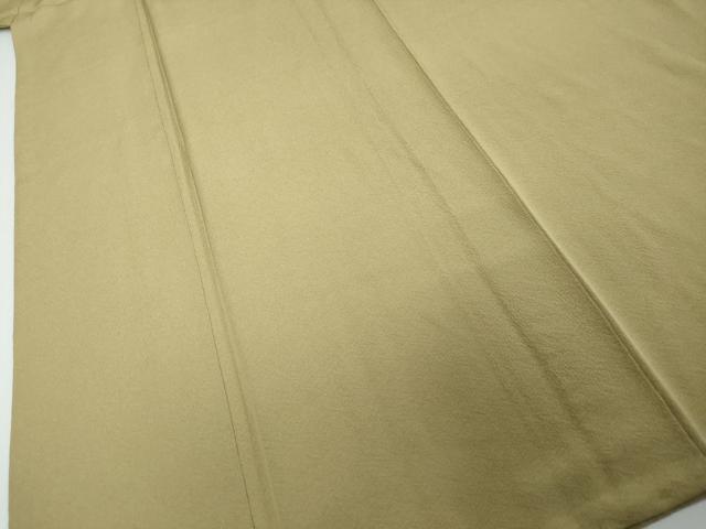 平和屋着物●上質な色無地 枯色 正絹 逸品 DABI2525ud
