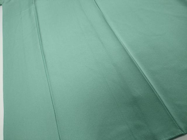 平和屋着物●本草木染作家 瑞鳳 色無地 錆浅葱色 正絹 逸品 DABI2527ud