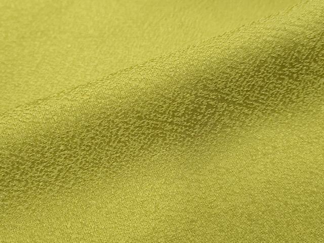平和屋着物●上質な色無地 霞地紋 抹茶色 正絹 逸品 未使用 DABI2536ud