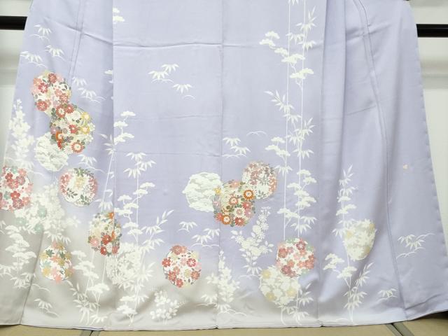 平和屋着物●訪問着 作家物 草花丸文 暈し染め 金彩 正絹 逸品 未使用 DABI2561ud