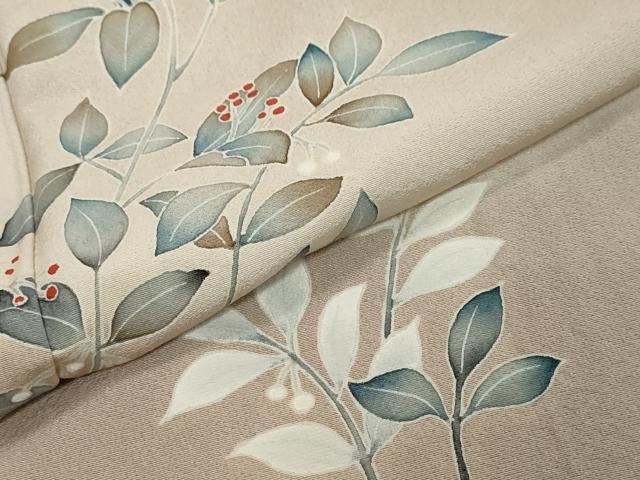 平和屋着物●訪問着 南天文 暈し染め 正絹 逸品 DABI2573ud