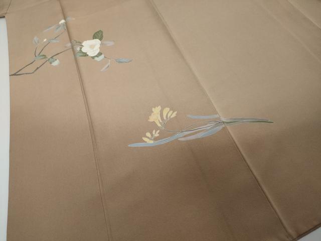 平和屋着物●訪問着 友禅 作家物 草花文 暈し染め 正絹 逸品 DABI2598ud