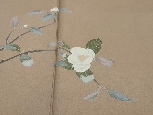 平和屋着物●訪問着 友禅 作家物 草花文 暈し染め 正絹 逸品 DABI2598ud