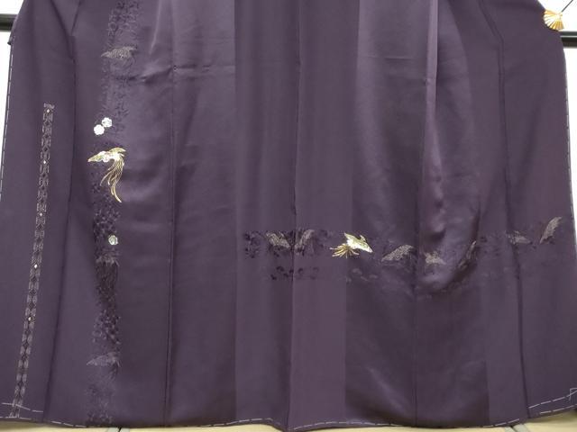 平和屋着物●訪問着 螺鈿 総刺繍 鳳凰草花文 金糸 正絹 逸品 未使用 DABI2605ud