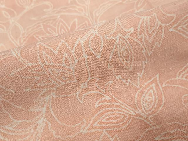 平和屋着物●上質な紬 洋花文 正絹 逸品 DABI2613ud