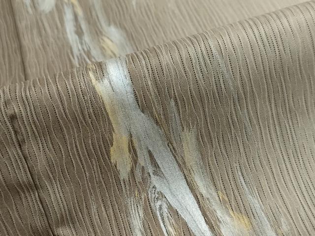 平和屋着物●本場染大島紬 訪問着 霞文 金銀彩 正絹 逸品 DABI2654ud