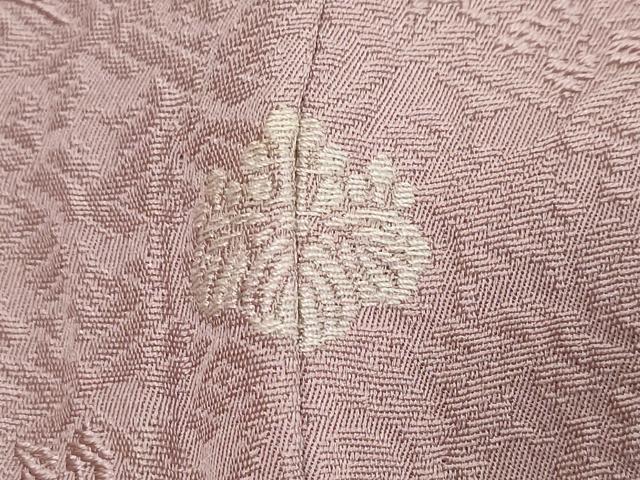 平和屋着物●上質な色無地 草花地紋 浅紫色 正絹 逸品 未使用 DABI2669ud