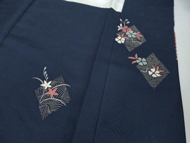平和屋着物●訪問着 菱草花文 金彩 正絹 逸品 DABI2673ud