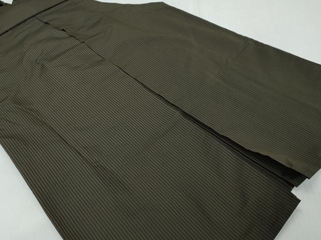 平和屋着物●男性 行灯袴 縞 正絹 逸品 DABI2686ud