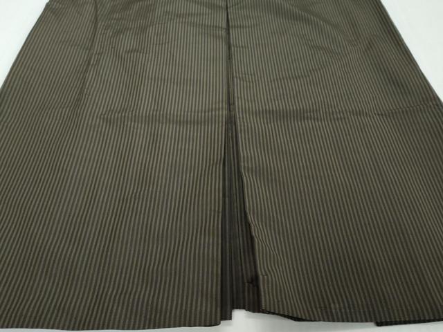 平和屋着物●男性 行灯袴 縞 正絹 逸品 DABI2686ud