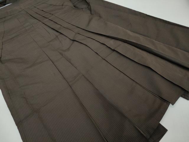 平和屋着物●男性 馬乗り袴 縞 正絹 逸品 DABI2689ud