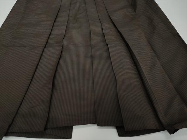 平和屋着物●男性 馬乗り袴 縞 正絹 逸品 DABI2689ud