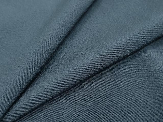平和屋着物●上質な色無地 紺色 正絹 逸品 DABI2718ud