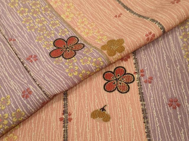 平和屋着物●上質な小紋 舞花文 金彩 正絹 逸品 DABI2723ud