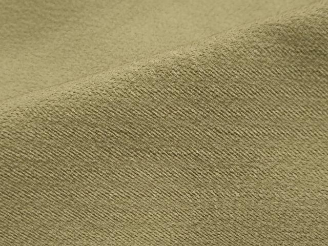 平和屋着物●上質な色無地 岩井茶色 正絹 逸品 DABI2731ud