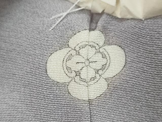 平和屋着物●上質な色無地 暁鼠色 正絹 逸品 未使用 DABI2733ud