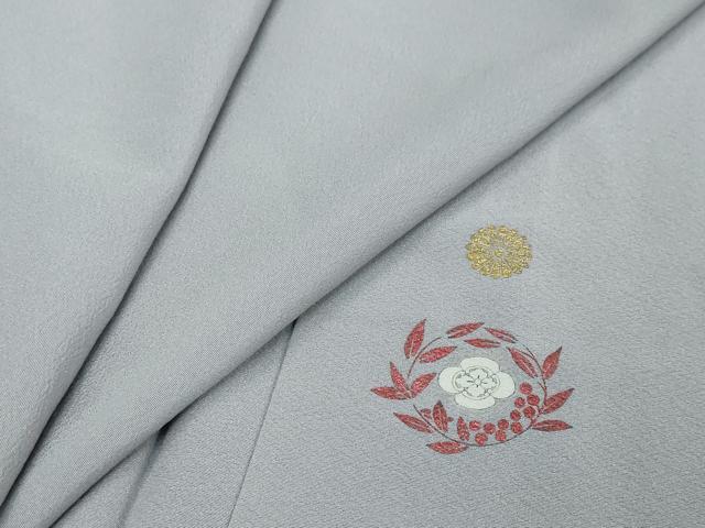 平和屋着物●上質な色無地 暁鼠色 正絹 逸品 未使用 DABI2733ud