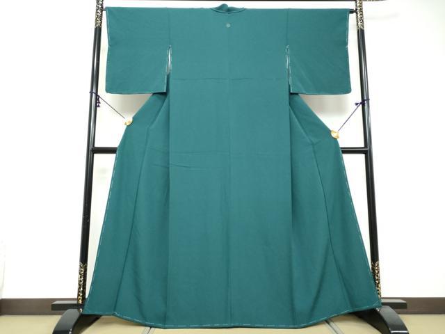 平和屋着物●上質な色無地 百入茶色 正絹 逸品 未使用 DABI2734ud