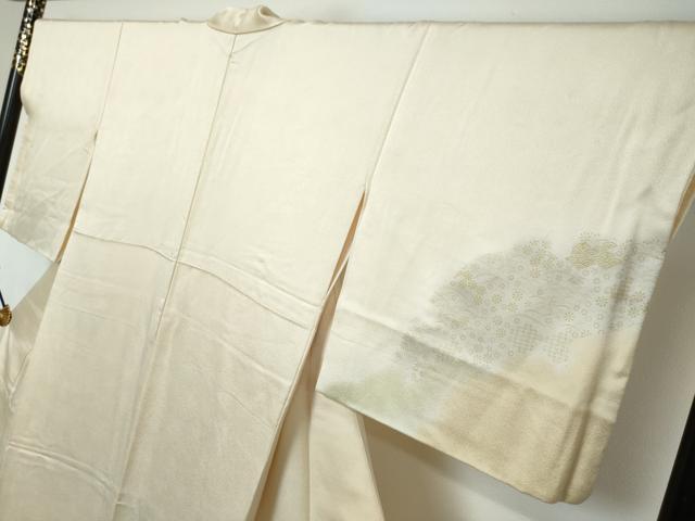 平和屋着物●訪問着 吉祥雪輪草花文 暈し染め 金彩 さが美扱い 正絹 逸品 DABI2750ud