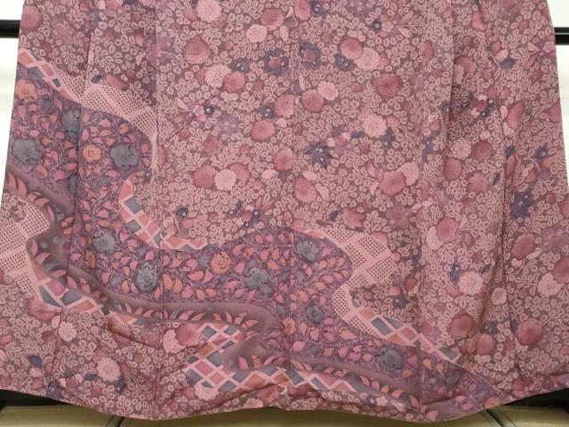 平和屋着物●訪問着 辻が花 正絹 逸品 DABI2758ud