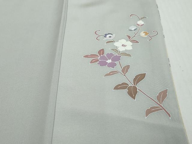 平和屋着物●訪問着 破れ色紙草花文 暈し染め 金彩 正絹 逸品 DABI2768ud