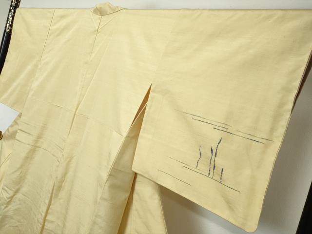 平和屋着物●能州紬 絲藝苑 上島洋山 訪問着 うさぎ 兎 正絹 逸品 未使用 DABI2770ud