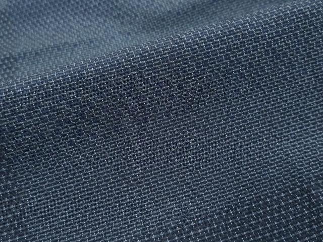 平和屋着物●本塩沢 110亀甲 変わり格子文 正絹 逸品 DABI2785ud