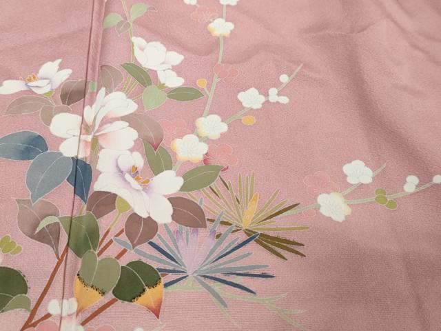 平和屋着物●訪問着 友禅 作家物 枝花文 暈し染め 正絹 逸品 DABI2817ud