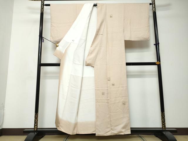 平和屋着物●訪問着 総刺繍 色紙立波文 ゑり善扱い 正絹 逸品 DABI2819ud