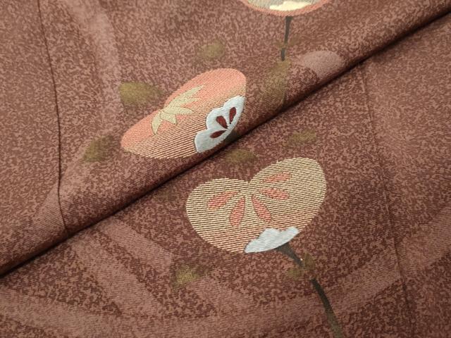 平和屋着物●訪問着 刺繍 橘 金糸 正絹 逸品 DABI2823ud