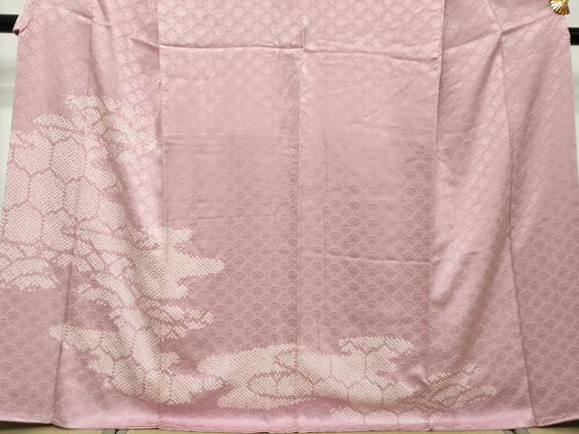 平和屋着物●訪問着 総絞り エ霞文 正絹 逸品 未使用 DABI2839ud