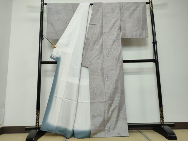 平和屋着物●都喜ヱ門 本場大島紬 7マルキ 総絣 花鳥絵皿文 やまと誂製 藤絹織物謹製 正絹 逸品 未使用 DABI2846ud
