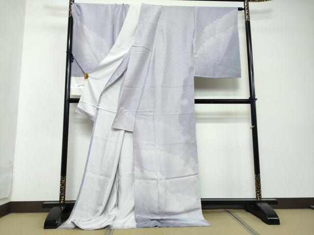 平和屋着物●訪問着 雪輪文 暈し染め 仮絵羽 正絹 逸品 未使用 DABI2870ud