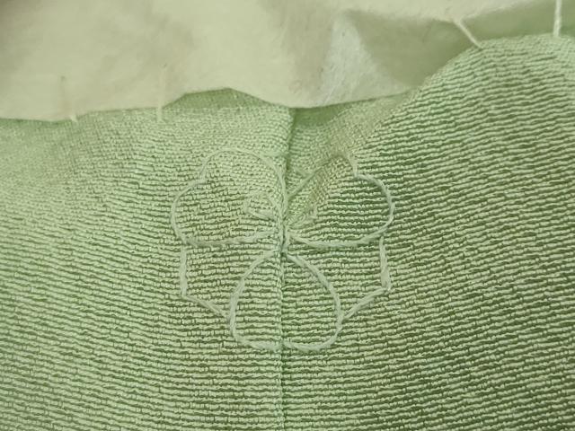 平和屋着物●上質な色無地 若芽色 正絹 逸品 未使用 DABI2874ud