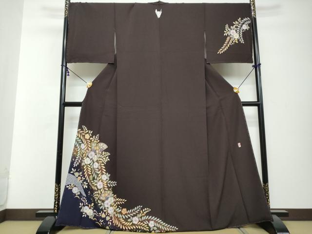 平和屋着物●越後十日町の一流染匠 桐屋・翠山工房 訪問着 辻が花 暈し染め やまと誂製 正絹 逸品 未使用 DABI2886ud