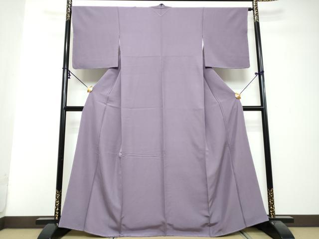 平和屋着物●上質な紬 竜胆色 正絹 逸品 未使用 DABI2904ud