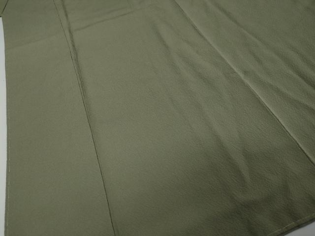 平和屋着物●ファッションデザイナー 花井幸子 色無地 岩井茶色 正絹 逸品 未使用 DABI2926ud
