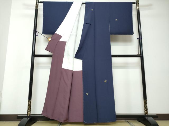 平和屋着物●世界的人形師 辻村寿三郎 ジュサブロー 訪問着 舞蝶文 金彩 正絹 逸品 未使用 DABI2940ud
