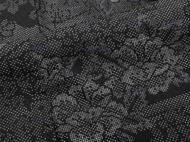 平和屋着物●本場大島紬 7マルキ 草花文 正絹 逸品 DABI2948ud
